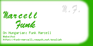 marcell funk business card